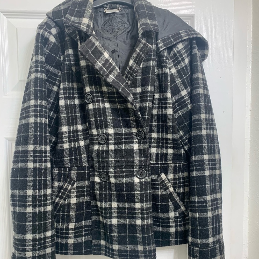 Small Women’s Pea Coat black/white